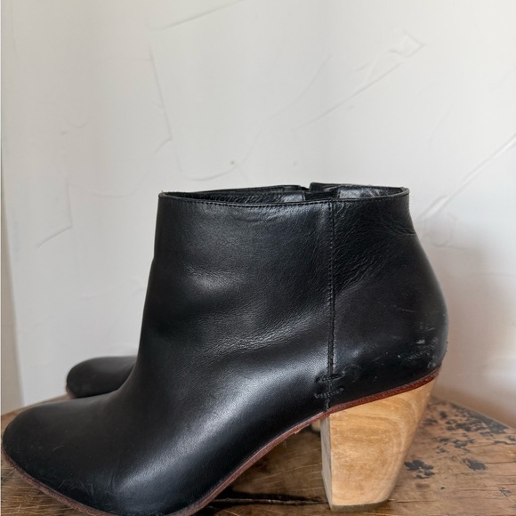 Rachel Comey Black Leather Ankle Boots Booties - Picture 4 of 9